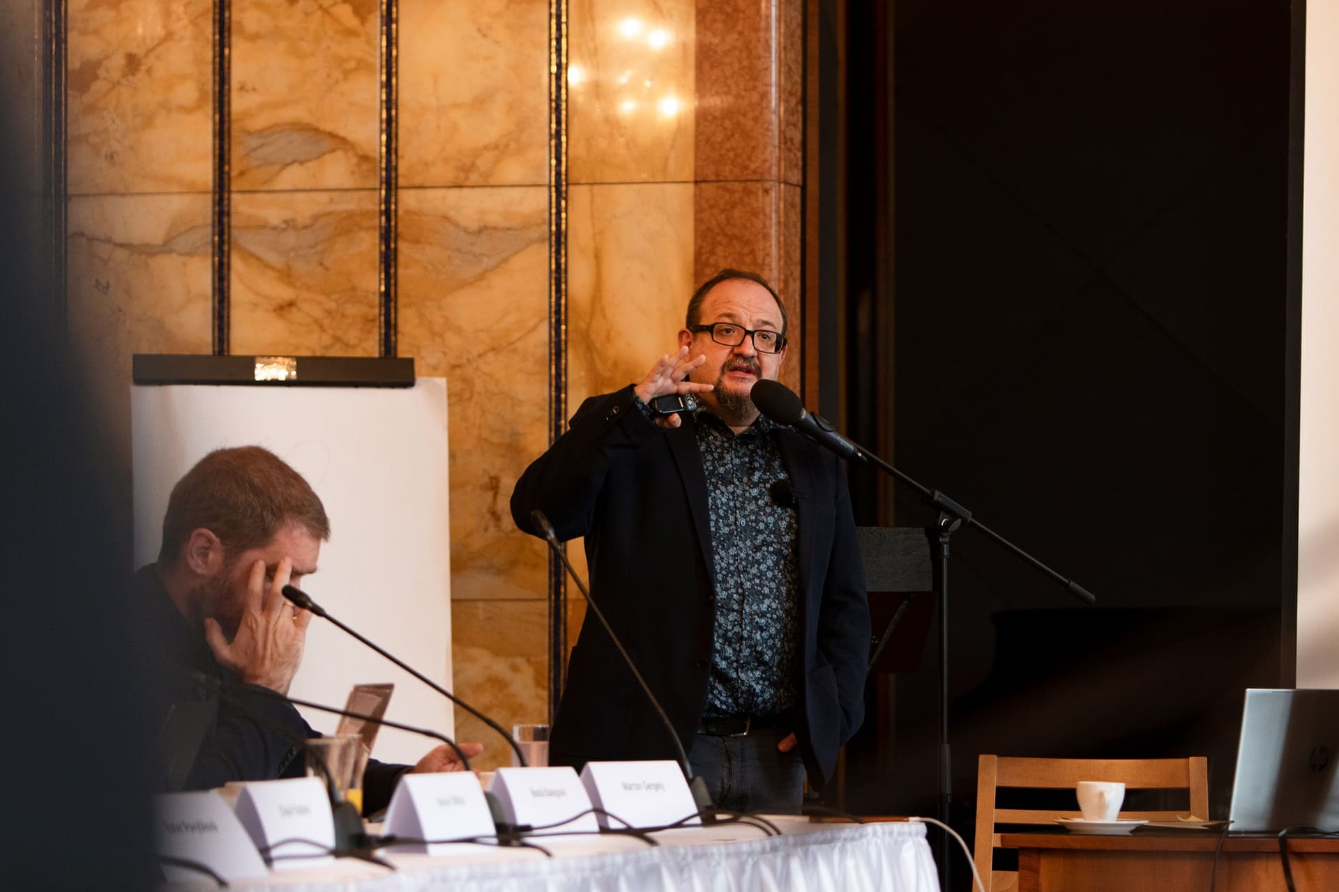 Josef Šlerka (vedoucí projektu MediaRating, NFNZ). Autorka fotografie: Ronja Koskinen, IPI.