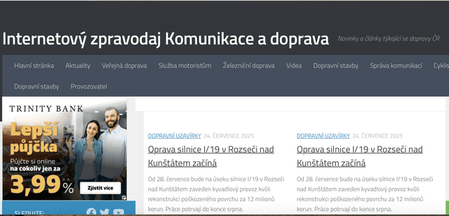 Internetový zpravodaj Komunikace a doprava (izdoprava.cz)