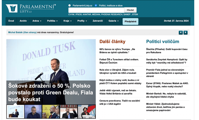 Parlamentní listy (parlamentnilisty.cz)